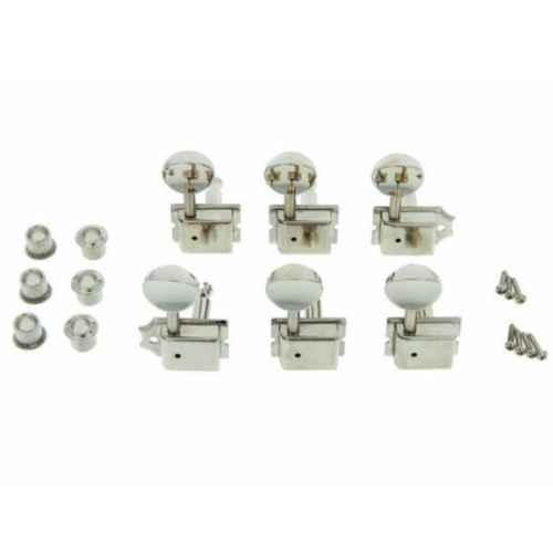 Harley Benton Parts 6in-L Vint Machine Heads 直列復古式弦鈕(亮面鎳)