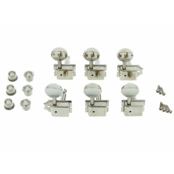 Harley Benton Parts 6in-L Vint Machine Heads 直列復古式弦鈕(亮面鎳)