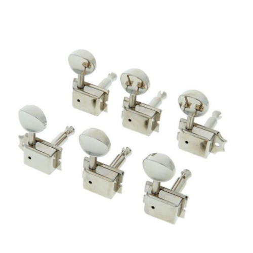 Harley Benton Parts 6in-L Vint Machine Heads 直列復古式弦鈕(亮面鎳)