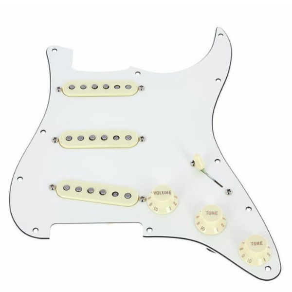 fender-pre-wired-st-pickguard-or-57-62-wh-01 Fender Pre-Wired ST Pickguard Or.57/62 單單單含護蓋 復古57/62系列 (兩色)