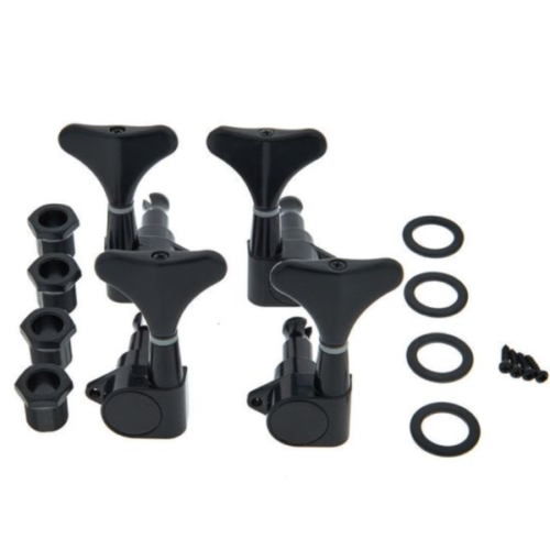 Harley Benton Parts Bass Tuners 2R2L Set Black 4弦貝斯弦鈕(黑色)
