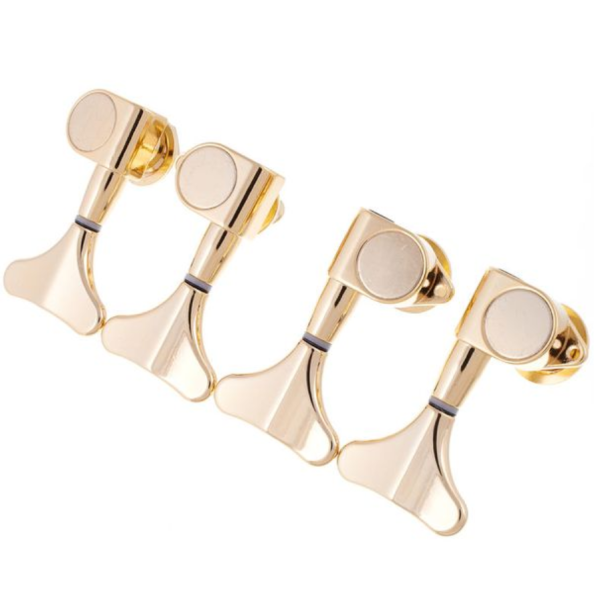 Harley Benton Parts Bass Tuners Set Gold 4弦貝斯弦鈕(金色)