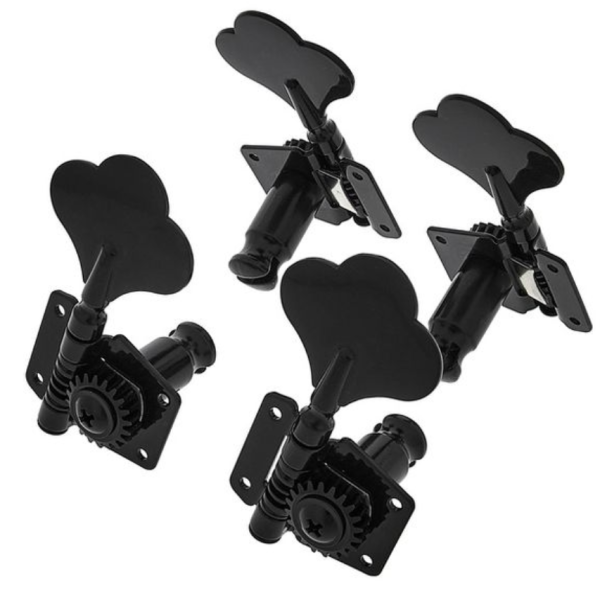 Harley Benton Parts J-Bass Tuners Set Black 4弦貝斯弦鈕(黑色)