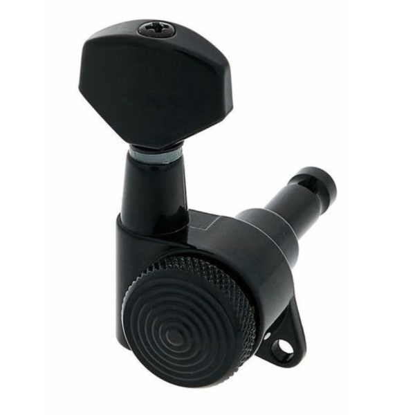 Harley Benton Parts Locking Tuners 3R/3L Black 兩邊全鎖式弦鈕 (黑色)
