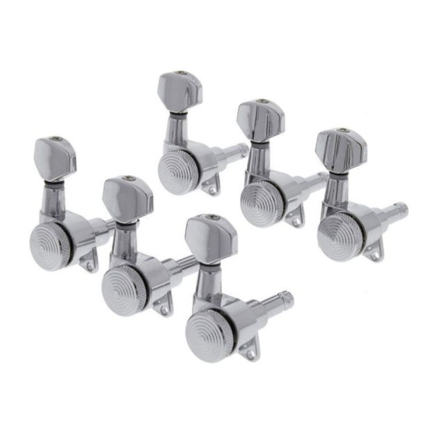 Harley Benton Parts Locking Tuners 6L Chrome 左邊全鎖式弦鈕套件