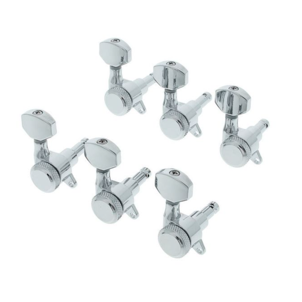 Harley Benton Parts Locking Tuners 6L CR 左邊全鎖式弦鈕套件