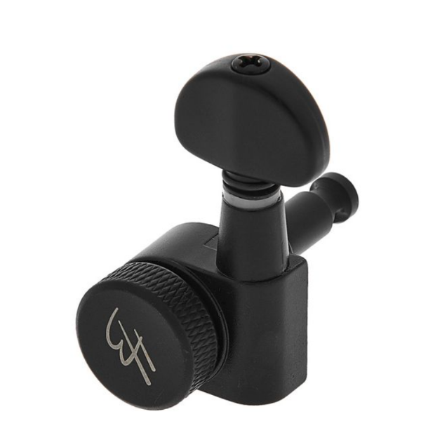 j03sbk-splk-r6-02 Harley Benton Parts J03SBK SPLK R6 Tuner Set 右邊Staggered交錯式弦鈕組(黑色)