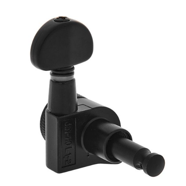 j03sbk-splk-r6-04 Harley Benton Parts J03SBK SPLK R6 Tuner Set 右邊Staggered交錯式弦鈕組(黑色)