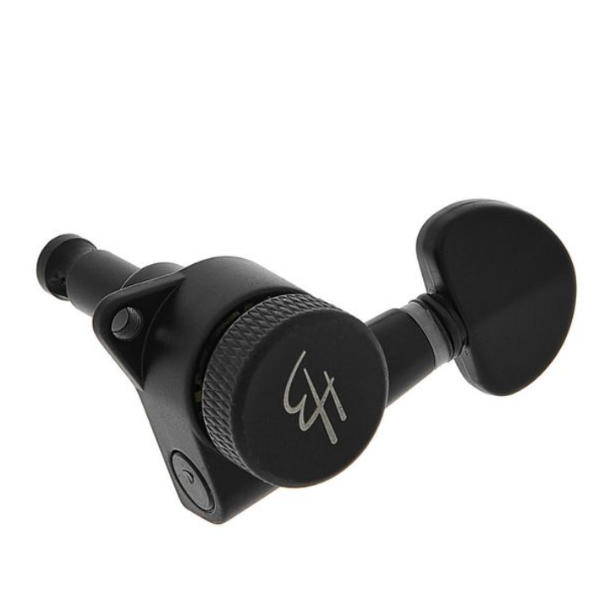 Harley Benton Parts J03SBK SPLK R7 Tuner Set 7弦吉他 右邊Staggered交錯式弦鈕組(黑色)