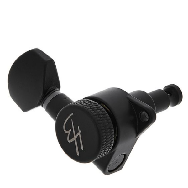 jn07bk-splk-l6-04 Harley Benton Parts JN07BS SPLK L6 Tuner Set 左邊Staggered交錯式弦鈕組(黑色)