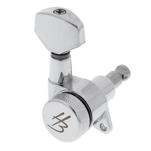 Harley Benton Parts JN07CR SPLK L6 Tuner Set 左邊Staggered交錯式弦鈕組(鉻合金)