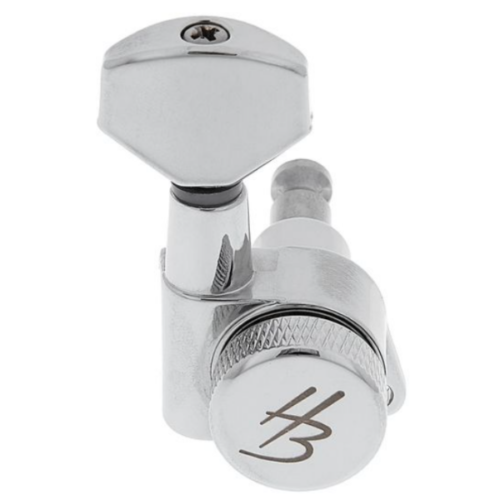 Harley Benton Parts JN07CR SPLK L6 Tuner Set 左邊Staggered交錯式弦鈕組(鉻合金)