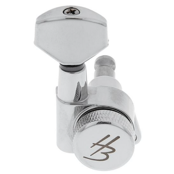 Harley Benton Parts JN07CR SPLK L6 Tuner Set 左邊Staggered交錯式弦鈕組(鉻合金)