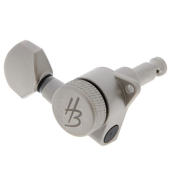 jn07ns-splk-l604 Harley Benton Parts JN07NS SPLK L6 Tuner Set 左邊Staggered交錯式弦鈕組(鎳霧面)