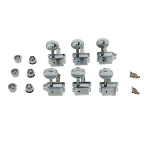 Harley Benton Parts Guitar Tuners Set 直列復古式弦鈕(鍍鉻)