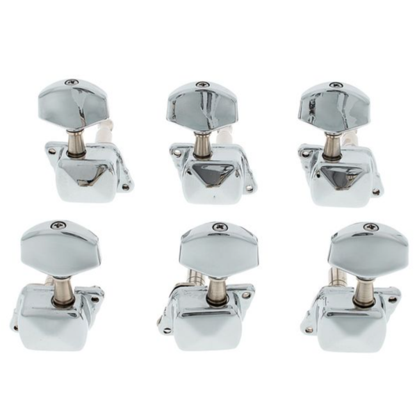 Harley Benton Parts R3/L3 Large Knob Tuner 兩邊式大弦鈕套件(鍍鉻)