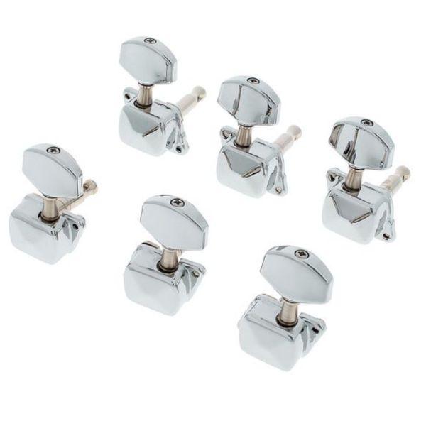 Harley Benton Parts R3/L3 Large Knob Tuner 兩邊式大弦鈕套件(鍍鉻)