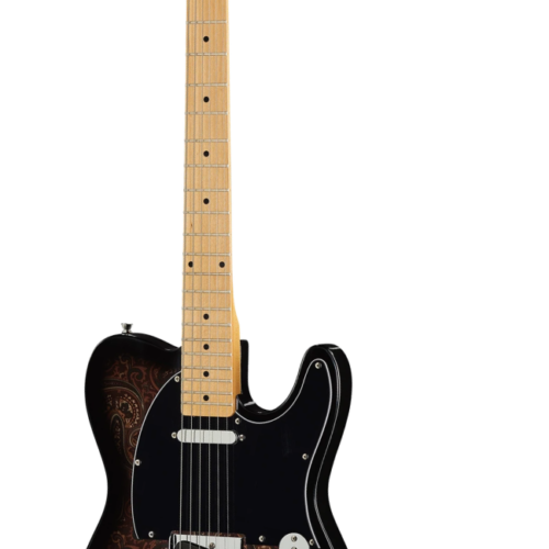 Harley Benton TE-70 Black Paisley Deluxe Series