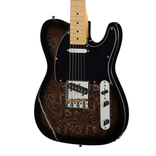 Harley Benton TE-70 Black Paisley Deluxe Series