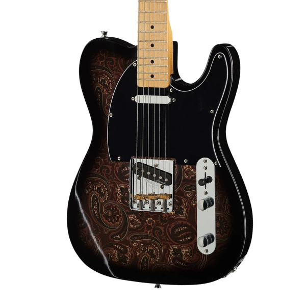 Harley Benton TE-70 Black Paisley Deluxe Series