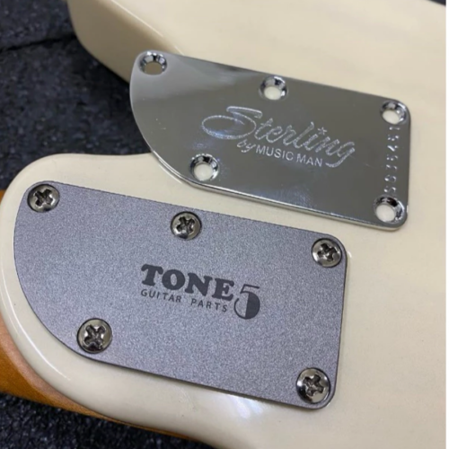 Tone5 Titanium Neck Plate For Musicman style guitar